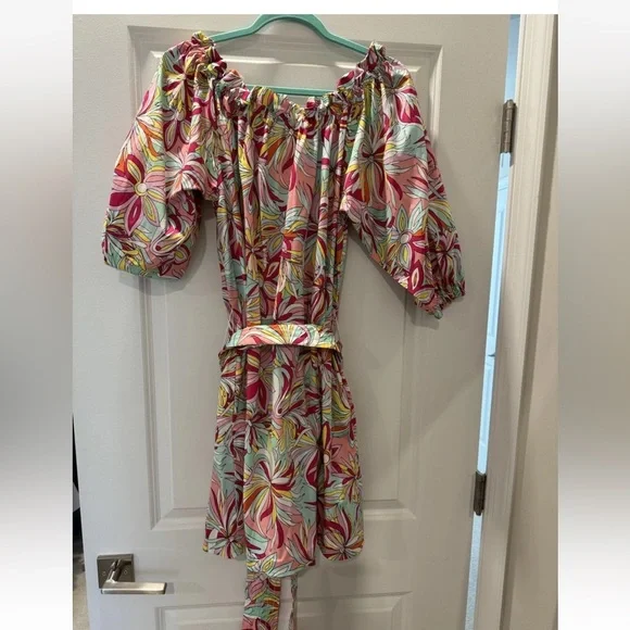 Kate Spade Anemone Floral Off the Shoulder Dress, M, NWT - Picture 2 of 4